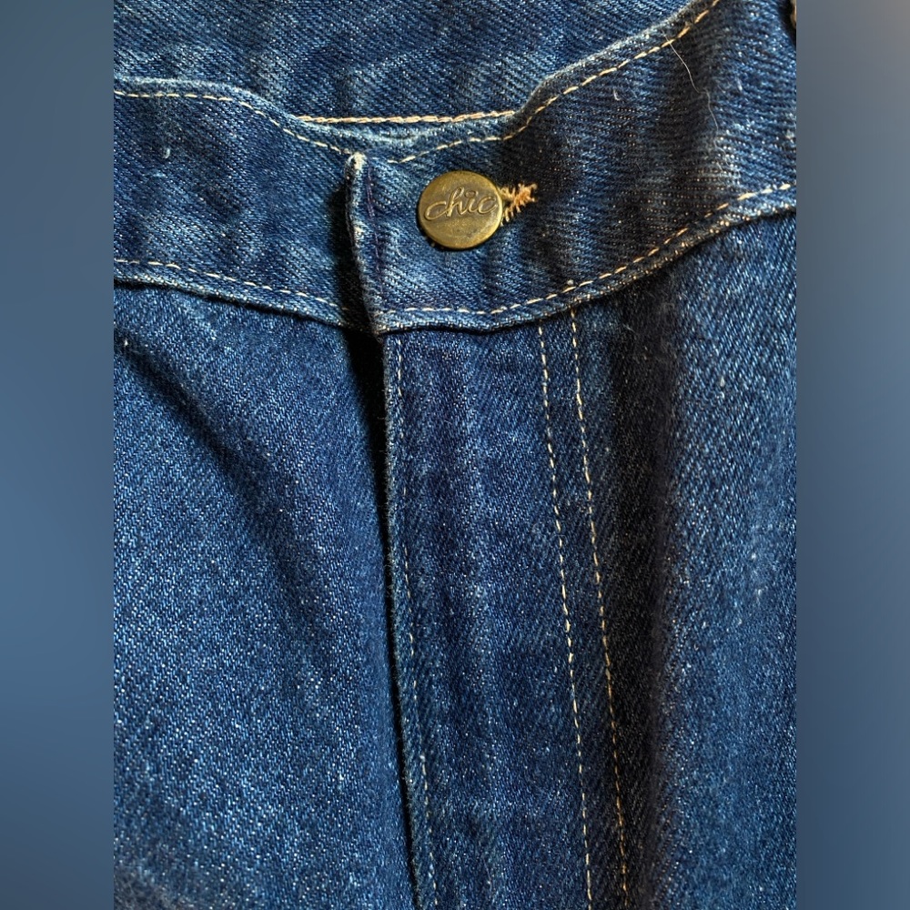 SOLD!💥Vintage High-Rise Flattering Chic Mom Jeans, Dark Wash, 80s 90s, 34 Waist - Picture 9 of 13